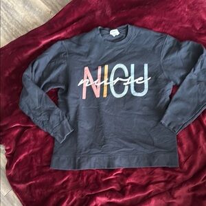 Women's Graphic Crew Neck Sweater - Multicolor